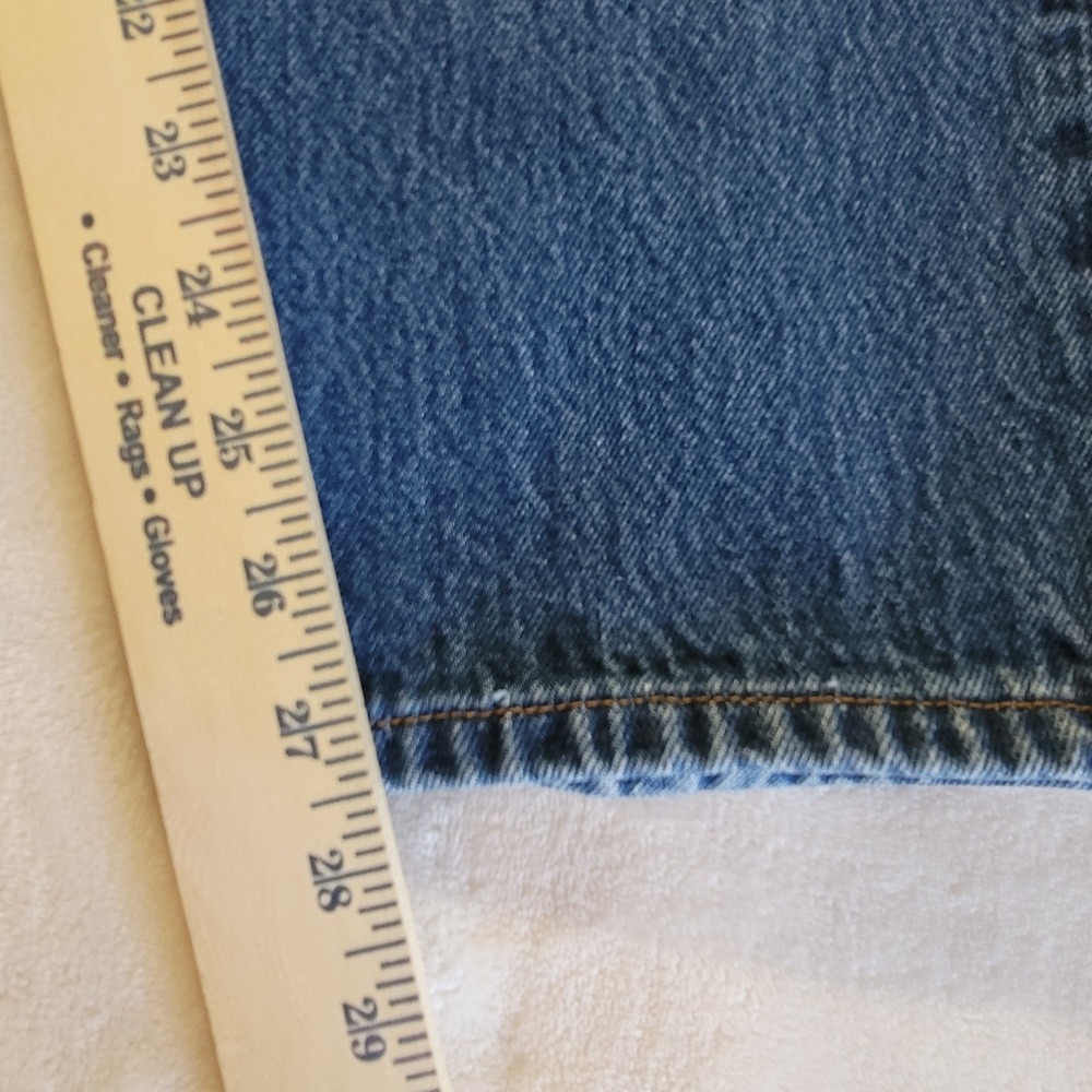 Y2K Levi's 501 Original Fit Mens 35x30 (33x27.5) Blue Jeans Straight Button Fly - Picture 7 of 14